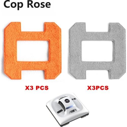 COP ROSE X6 Window Cleaning Robot Fiber Mopping Cloths 4pcs For Window Cleaning Vacuum Robot X6