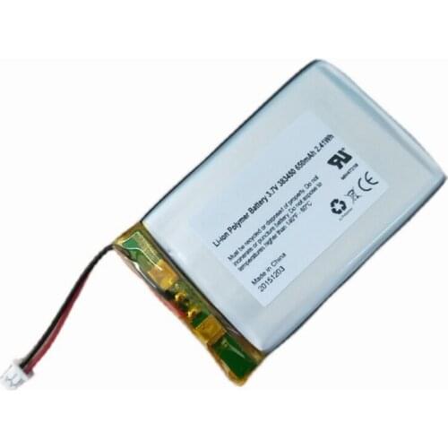 Limited Stock Retail 3.7V 650mAh 383450 Rechargeable Battery Size:5*34*3.8mm High Quality
