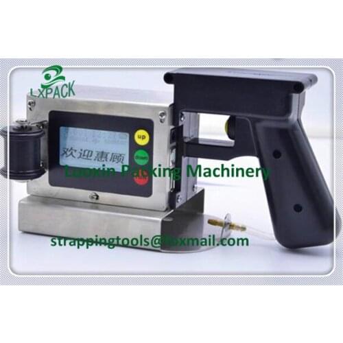 LX-PACK Lowest price handheld ink jet printer for batch carton box printing machine for wood plastic aluminum foil cartons cable