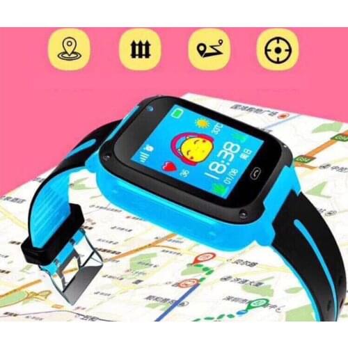 S4 Waterproof Touch Screen Smart Watch Wrist Anti-lost SOS Dial Call Smartwatch with GPS Locator Tracker Kids Children Gifts