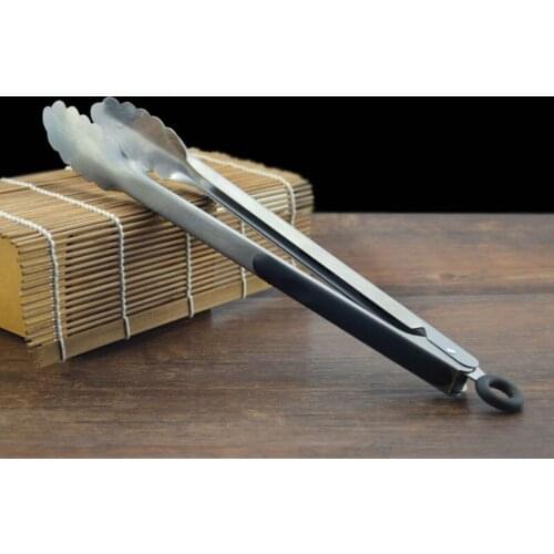 Stainless Steel BBQ Tongs Salad Ice Food Tong Bread Buffet Locking Kitchen Tong Clamp set Grill BBQ Accessories 12/16/18 inch