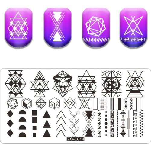 Stamping Plate Irregular Shape Theme Stainless Steel Fall Design Overprint Nail Stamp