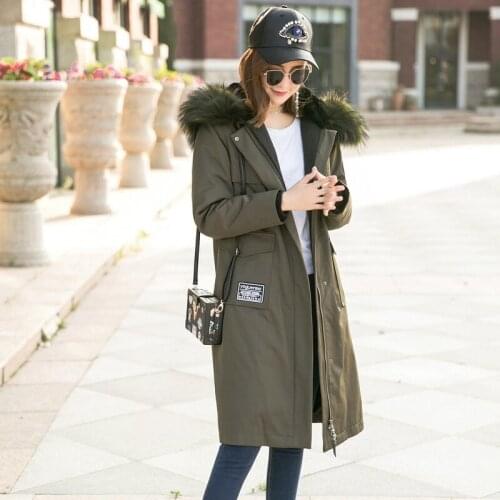 Real Coat Winter Jacket Women Rex Rabbit Liner Raccoon Fur Collar Hooded Parka Abrigos Mujer Invierno 2020 777 YY569