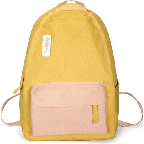 Womens Backpacks Fashionable Campus Contrast Color Students Schoolbags Small Fresh Literary Leisure Rucksacks Laptop Computer