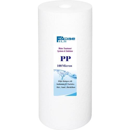 100 Micron Sediment Water Filter Cartridge 10"x4.5",Removes Sand, Dirt, Silt, Rust, made from Pure Polypropylene