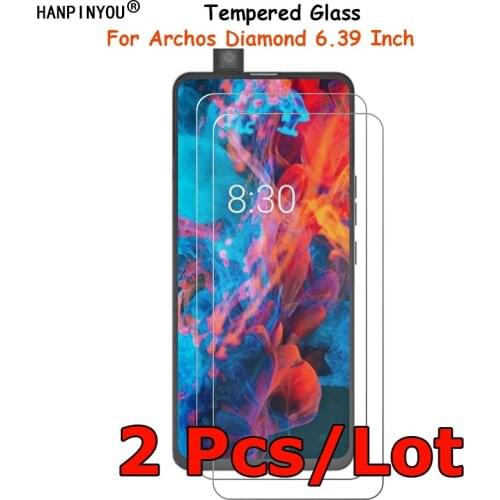 2 Pcs/Lot For Archos Diamond 6.39" Tempered Glass Screen Protector Ultra Thin Explosion-proof Protective Film + Clean Kit