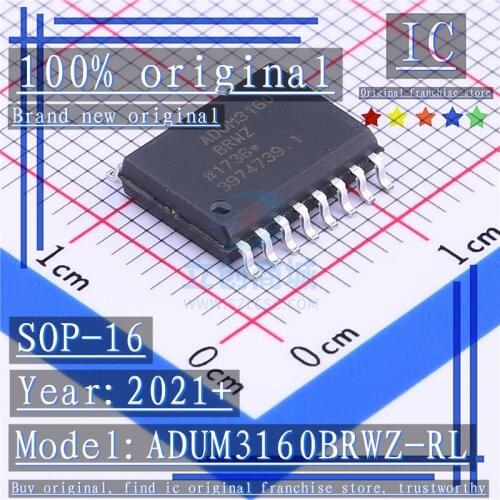 2021+ 100% Brand new original 1PCS-10PCS ADUM3160BRWZ-RL ADUM3160BRWZ ADUM3160 SOP-16 Digital isolator
