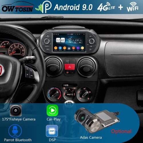 7"IPS 8Core 4G RAM+64G ROM Android 9.0 Car DVD Player For Fiat Fiorino Qubo Citroen Nemo Peugeot Bipper 2008-2015 CarPlay Parrot
