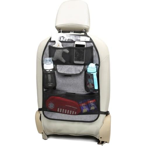 Car Organizer Multifunctional Car Back Seat Storage Organizer Foldable Car Seat Protector for Baby Kids Toddlers