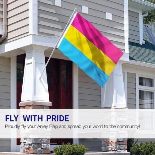90x150CM Colored Flag Polyester Decorative Banner Bunting For Hanging Decoration House Pansexual Flag Decor With 2 Metal Eyelets