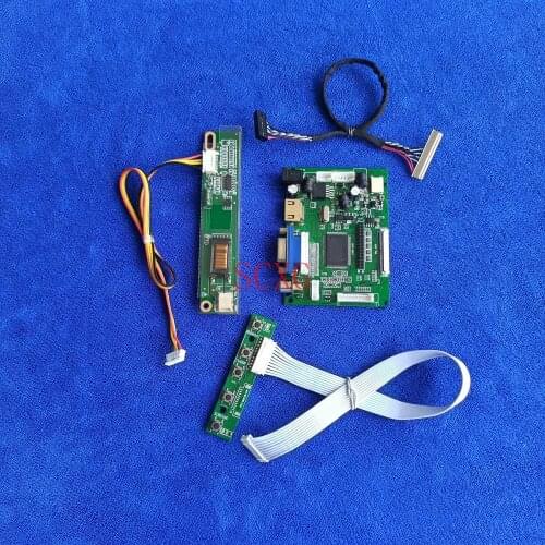 Screen 1CCFL HDMI-compatible VGA AV 1024*768 LCD controller drive card DIY Kit 30 Pin LVDS For LP150X09/LP150X10/HT15X34 display