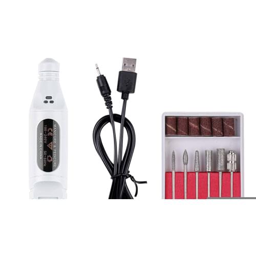 Professional Electric Nail Drill Machine Manicure Machine Pedicure Drill Set Ceramic Nail File USB Nail Drill Equipment Tools