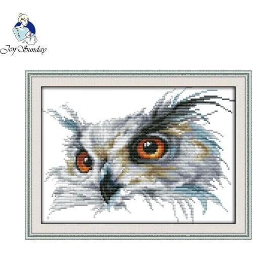 Joy Sunday Owl cross stitch designs needlecraft kits Counted Cross Stitch Sets DIY Cross Stitch Kits for Embroidery Needlework