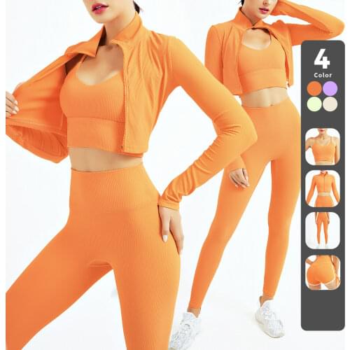 2/3PCS Seamless Women Fitness Suit Yoga Tracksuit Sling Bra Tight Shirt Gym Cycling High Waist Shorts Leggings Sportswear,ZF930