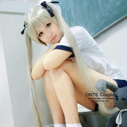 Yosuga no Sora Sora Kasugano Cosplay Costumes Gymnastics clothing Women suit Fancy T-shirts with Underwear for Halloween