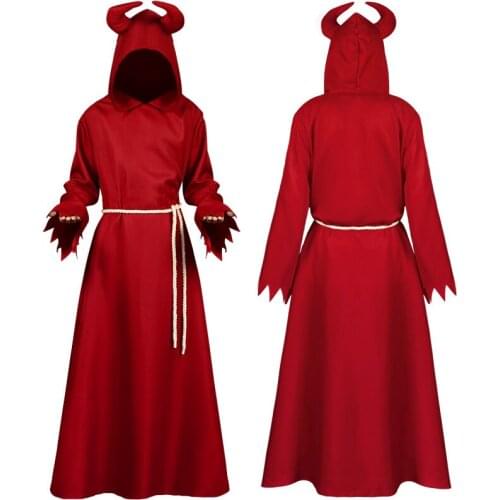 Red Death Cape Vampire Cosplay Costumes Halloween Carnival Costume Vestuário