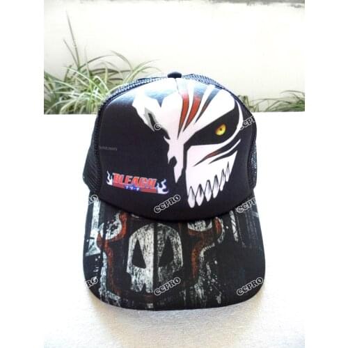 Cool Bleach Kurosaki ichigo Anime Sun Cap Casual Outdoor Summer Adjustable Mesh Hat for Men or Women