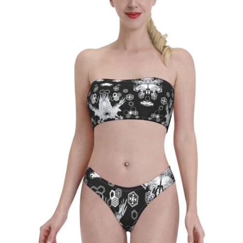 Early 2000s Swimwear Ed Hardies Y2k Cyber (14) Bandeaukini 2021 Swimming Suit Bkini for Women young Girl