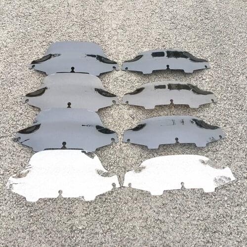 Motorcycle 6" 8" Wave Windshield Windscreen Black Clear Smoked For Harley Touring Electra Street Glide FLHX FLHT 1996-2013 6inch