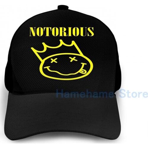 Fashion Notorious B.I.G. (Yellow) Basketball Cap men women Graphic print black Unisex adult hat