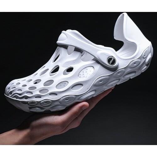 Summer Casual Shoes Men Sandals Soft Mesh Couple Beach Slippers Foam Runners Comfort Flip-flops Slipper Men Swimming Sandal