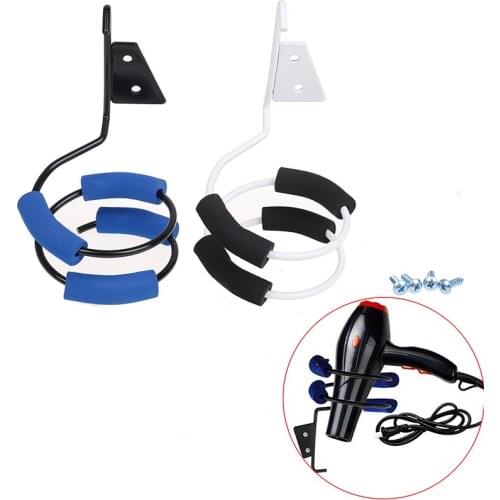 Wall Hair Dryer Shelf Holder Spiral Stand Pro Salon Hairdressing Aluminum Rack Storage Hairdryer Bathroom Wall-mounted Shelves