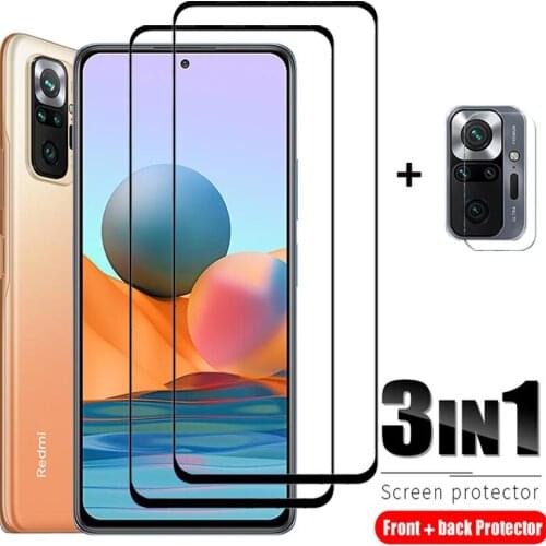 Note 10, screen protector for redmi note 10 pro glass note-10 tempered glass xiaomi redmi note10 ecran Lens glass redmi note 10