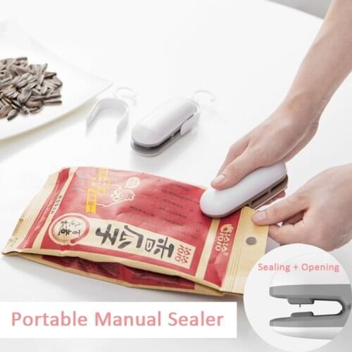 New Packet sealing Portable Heat Sealer Plastic Package Storage Bag Mini Sealing Machine Handy Sticker and Seals for Food Snack