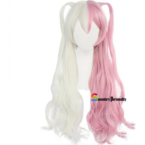 Danganronpa Monomi Women Long Wig Cosplay Costume Super Dangan Ronpa Heat Resistant Synthetic Hair Carnival Party Wigs