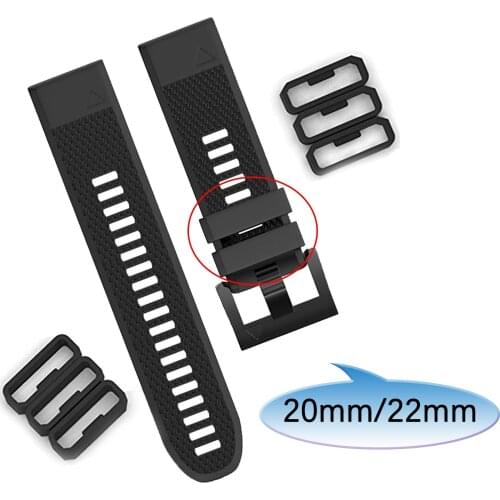 Loop Security Holder Retainer For garmin Approach S40/245 645 For Galaxy Watch 46mm/Huawei Watch GT/GT 2E Soft Silicone Rings