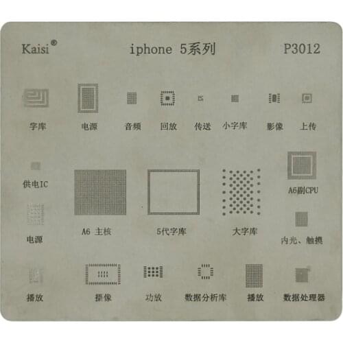 Full Set Mobile Phone Chip Bga Stencil for Iphone 4/4s/5/5s/6/6s/7/7P/8/8P/X/XS/XR/X MAX