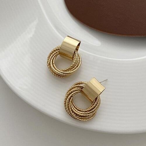 Simple 1 Pair Stylish All Match Lightweight Stud Earrings Comfortable Women Ear Studs Lightweight for Party