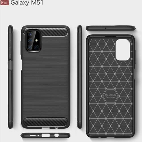 For Samsung Galaxy M51 Case Luxury Full Soft TPU Silicone Cover ShockProof Case For Samsung M51 M 51 Protective Phone Cases