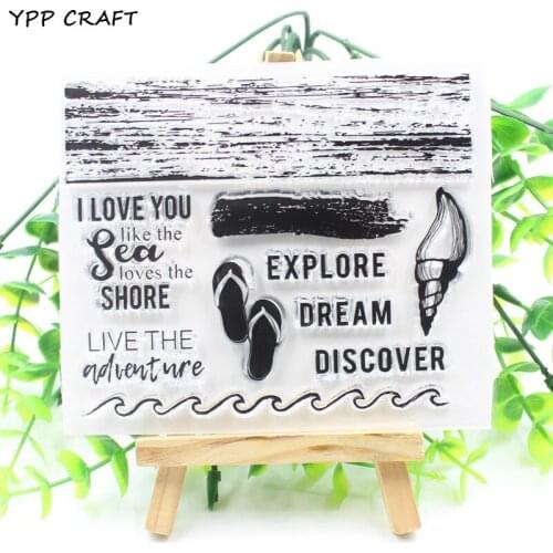 YPP CRAFT Conch Transparent Clear Silicone Stamp/Seal for DIY scrapbooking/photo album Decorative clear stamp 793
