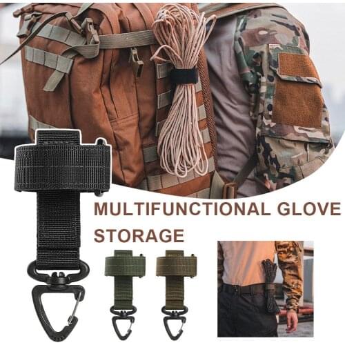Rope Storage Buckle Multi-purpose Glove Hook Gloves Holder Strap Travel Camping Hiking Glove Hanging Buckles Camping Accessorie