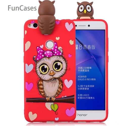 Cute Panda Phone Case sFor Coque Huawei P8 Lite 2017 Soft Silicone Protector Phone Case Huawei Ascend P9 Lite 2017 Honor 8 Lite