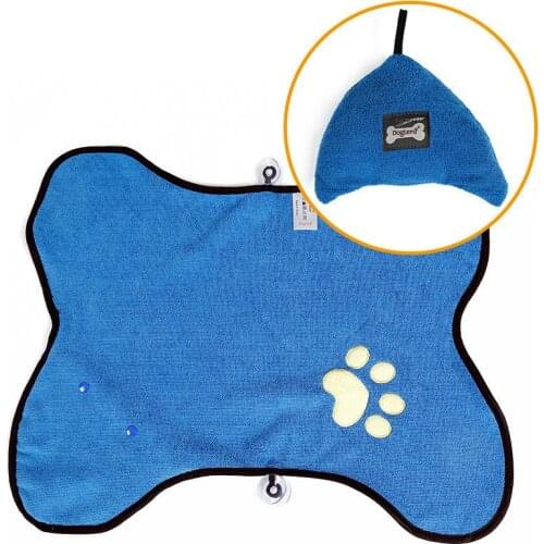 Pet Bathrobe Folding Dog Drying Bath Towel Microfiber Absorbent Pet Dirty Paws Cleaning Towel Mat for Small Large Dogs