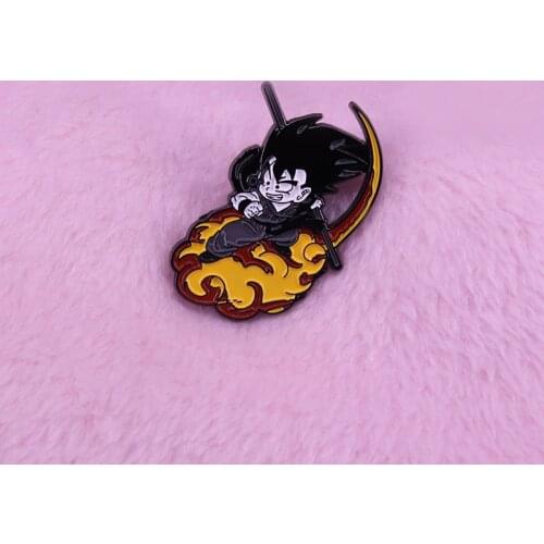 Somersault pin cute cartoon jackets backpack decor