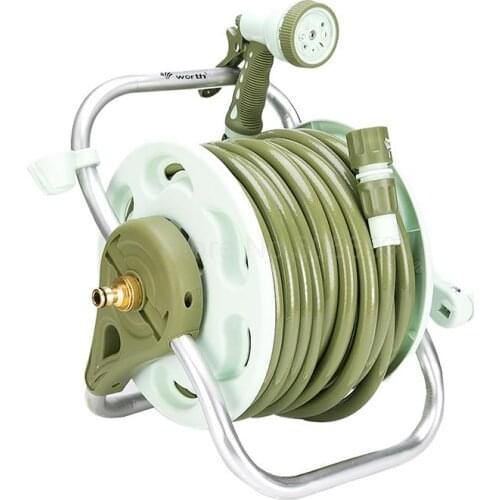 Aluminum alloy garden hose car gardening watering pipe rack outdoor household car wash pipe storage rack set