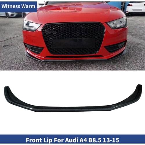 Carbon fiber S4 style car Front Bumper Lip Splitter for Audi A4 B8.5 front shovel standard bumper 2013-2015
