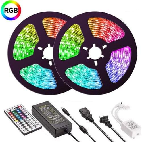 LED Strip Lights WIFI Music Control Flexible Waterproof RGB TV Backlight Decoration Luces Outdoor Smart Christmas Lights