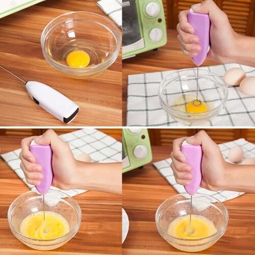 Fashion Drinks Milk Frother Foamer Whisk Mixer Stirrer Egg Beater Electric Mini Handle Cooking Tools AUG889