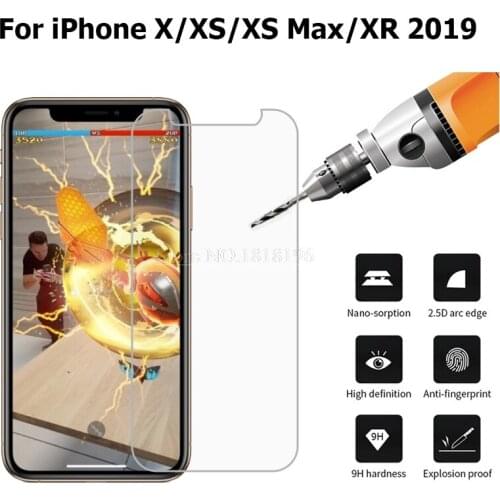 Tempered Glass For iPhone X XS XR XS MAX Screen Protector Cover For iPhone 11 XI /11 XI Max/ XIR XI R 2019 XS 6.1 6.5 5.8 inch
