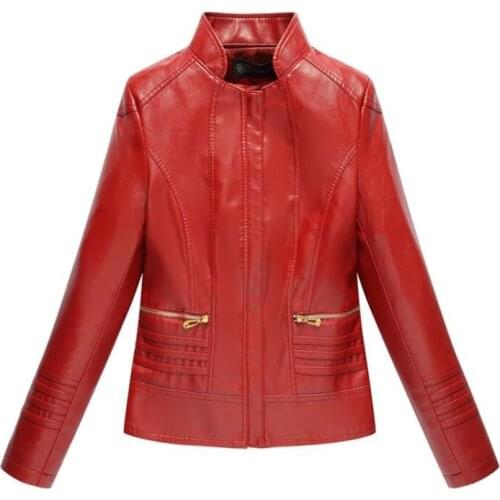 2019 Europe United States Explosion Models Large Size 5XL Leather Womens Short Paragraph Wild Fashion Loose Jacket Female B95