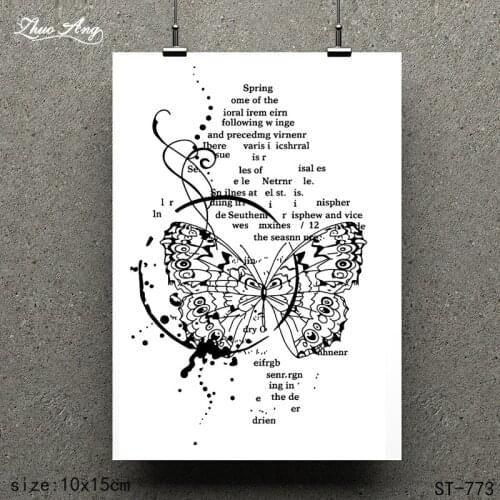 ZhuoAng Beautiful Pattern Design Clear Stamp / Scrapbook Rubber Stamp / Craft Clear Stamp Card / Seamless Stamp ST-773