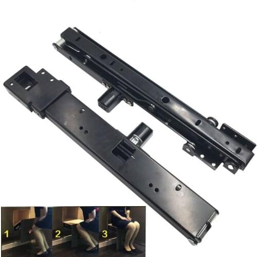 1 set (2pcs) Stealth Stool Mechanism Folded Stool Hinges Wall Chair Hardware For Bedroom Shoes Cabinet Hidden Stool Accessory