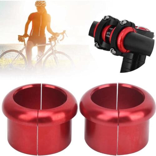 1 Pair Bike Handlebar Conversion Shim 25.4mm To 31.8mm Aperture Adjust Adapter MTB Road Bicycle Handlebar Stem Reducer