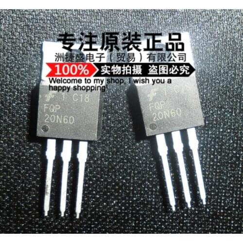 100% New Original In Stock FQP20N60 20N60 20A/60V TO-220 MOS