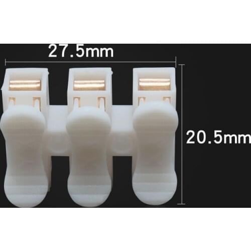 30PCS CH3 CH2 Quick Connector 3P Electrical Crimp Terminals Block Splice Cable Clamp Easy for Led Strip