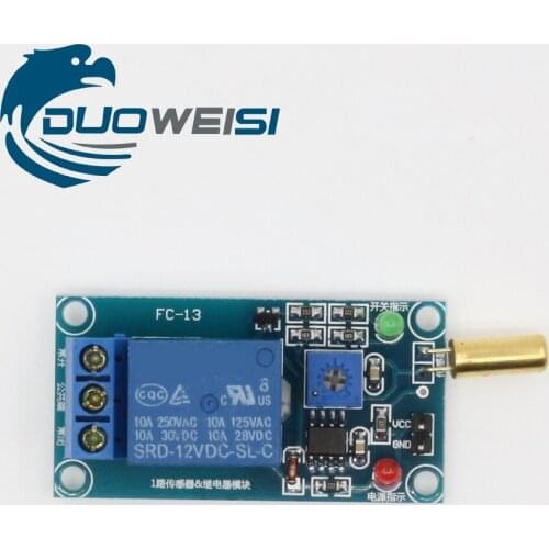 5V /12V tilt sensor plus relay module equipment tilt protection RY024